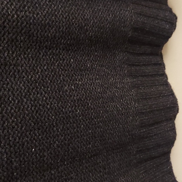 NWT H&M L.O.G.G. Black Cabled Pullover Wool Blend Long Sleeve sz M Sweater - Picture 7 of 10